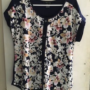 Adele & May button down floral top